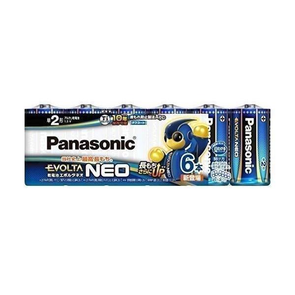 パナソニック LR14NJ6SW エボルタNEO 単2形アルカリ乾電池 6本パック