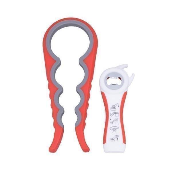 マルチオープナー 2点セット フタ開け 多機能 栓抜き ビンの蓋開け 缶詰 プルトップ開け ((S