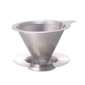 ハリオ DMD-01-HSV  ヘアラインシルバー ダブルメッシュメタルドリッパー 1-2杯用 HARIO