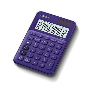 カシオ MW-C20C-PL-N パープル 12桁 カラフル電卓 ミニジャストタイプ
