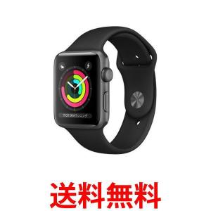 Apple MTF32J/A Watch Series 3(GPSモデル) 42mmスペースグレイアルミニウムケース ブラックスポーツバンド 保証なし||