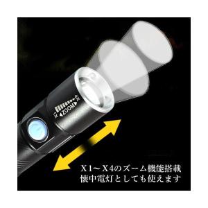 自転車 ライト LEDライト USB 充電式 ...の詳細画像3