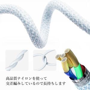 USB typeC ケーブル 1m 急速 高品...の詳細画像4