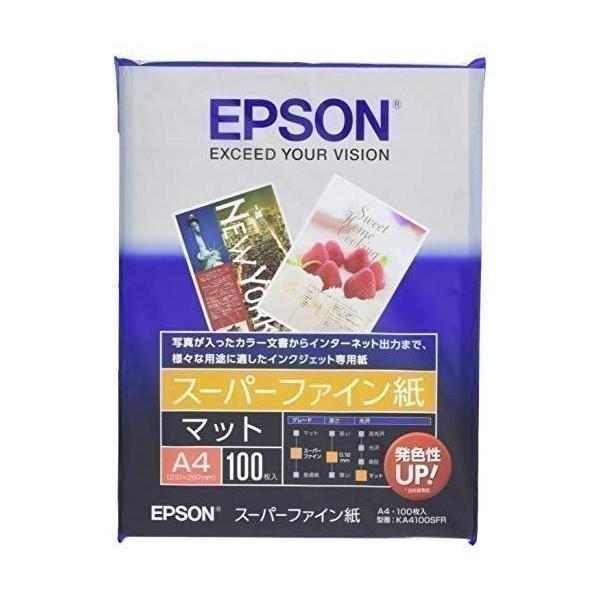 エプソン KA4100SFR A4 100枚 スーパーファイン紙 EPSON