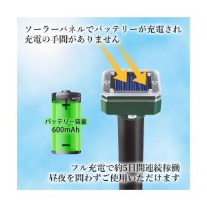 防獣グッズ 4本セット モグラ 撃退器 撃退機...の詳細画像2