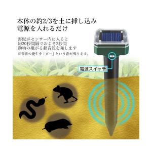 防獣グッズ 4本セット モグラ 撃退器 撃退機...の詳細画像4