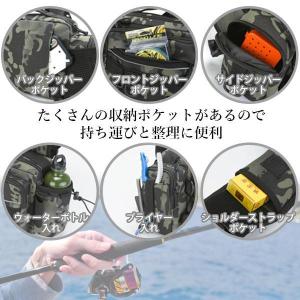 フィッシングバッグ 迷彩 釣りバッグ 釣り カ...の詳細画像3