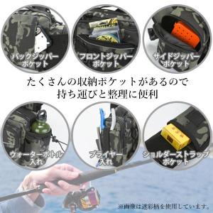 フィッシングバッグ ブラウン 釣りバッグ 釣り...の詳細画像3