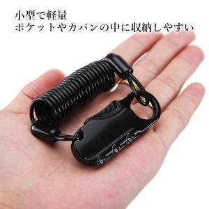 自転車 鍵 ワイヤーロック ケーブルロック 盗...の詳細画像3