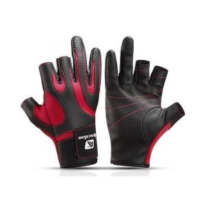 フィッシンググローブ  レッド L 釣り アウトドア 滑り止め素材