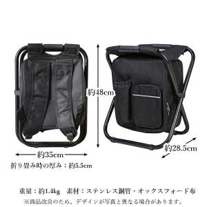 リュック チェア ザック 2WAY 保冷バック...の詳細画像5