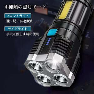 懐中電灯 強力照射 ハンディライト 作業灯 U...の詳細画像3