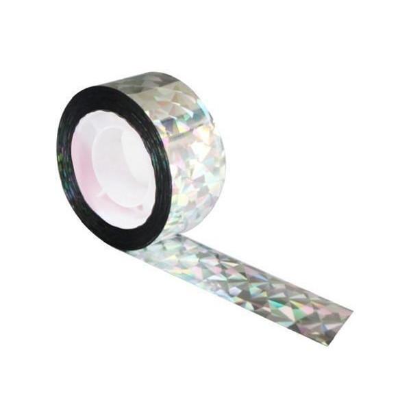鳥よけテープ 50m 防鳥テープ 乱れ咲き反射 鳥よけ 害鳥対策 ホログラム テープ 両面 鏡面反射...