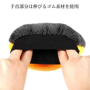 マイクロファイバー 手袋 片手用 洗車用グロー...の詳細画像4