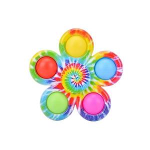 プッシュポップ バブル ハンドスピナー スクイーズ玩具 ストレス発散 フィジェットおもちゃ 知育玩具  ((S
