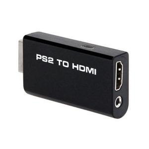 PS2 HDMI 変換 アダプタ ブラック コンバーター PlayStation2 プレステ2 簡単接続 ゲーム  ((S｜ベストワン