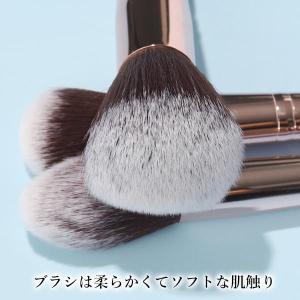 メイクブラシ 12本 セット ポーチ付き ブラ...の詳細画像2