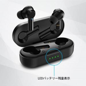 ワイヤレスイヤホン ブラック Bluetoot...の詳細画像3