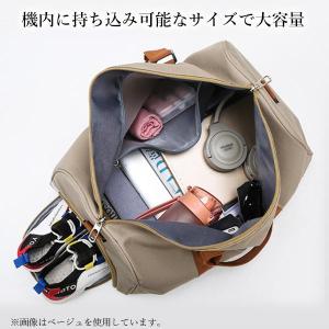 ボストンバッグ ブラック×ブラウン スポーツバ...の詳細画像3