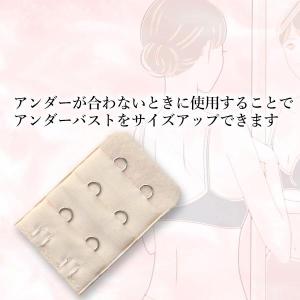 ブラジャー 延長 ホック 2段 ベージュ レデ...の詳細画像2