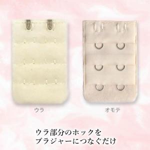 ブラジャー 延長 ホック 2段 ベージュ レデ...の詳細画像3