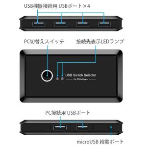 USB切り替え機 USB切替器 PC 手動切替...の詳細画像3