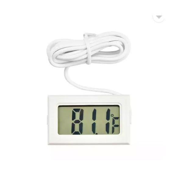 デジタル 水温計 温度計 ホワイト LCD 液晶表示 アクアリウム 水槽 気温 水温 水槽温度計  ...
