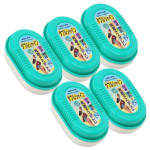 5個セット コロンブス ダブルシャイン ツヤ革 靴 ツヤ出し 靴磨き スポンジ セット 簡単 ビジネスシューズ シューケア