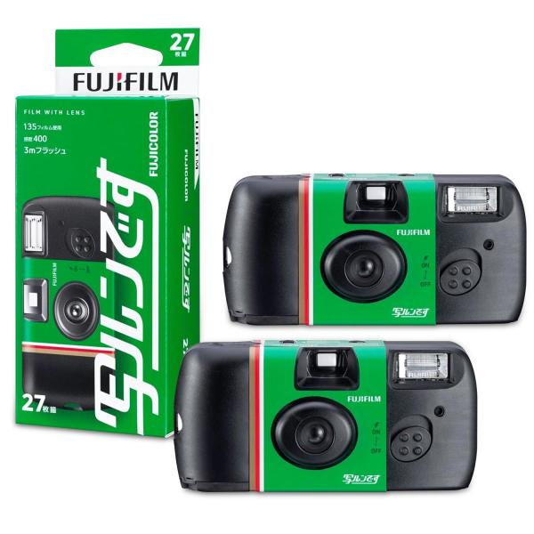 2個セット 富士フイルム LF JDV1 SP FL 27SH 1 フジカラー 写ルンです 27枚撮...