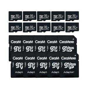 microsdカード 32GB class10 ドライブレコーダー マイクロsdカード 10個セット 1年保証付 変換アダプタ付 ドラレコ スイッチ 防犯カメラ U3 書き込み速度3倍((S