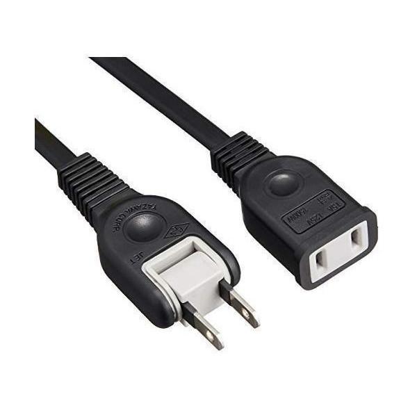 2個セット ヤザワ Y02102BK 黒 耐トラ付延長コード 2m 1個口 YAZAWA