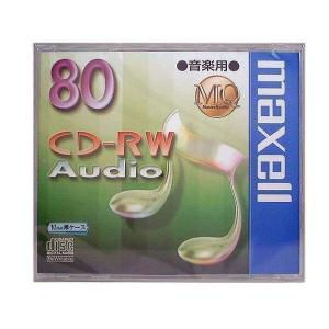 maxell CDRWA80MQ.1TP 音楽用 CD-RW 80分 1枚 10mmケース入 CDR...