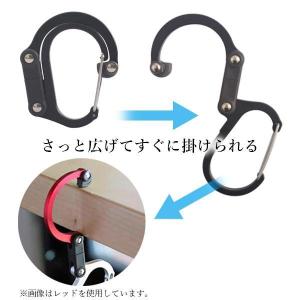 2個セット バッグハンガー バッグフック アウ...の詳細画像3