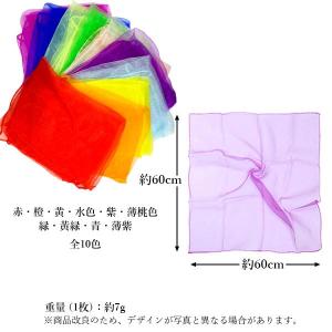 リトミックスカーフ シフォンスカーフ 10色 ...の詳細画像4