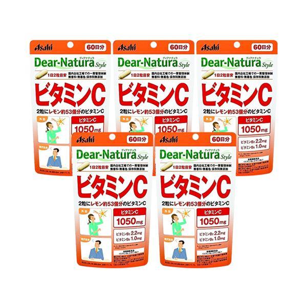 5個セット アサヒ ディアナチュラスタイル ビタミンC 120粒 (60日分) パウチタイプ Dea...