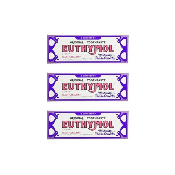 3個セット 銀座ステファニー ユーシモール ホワイトパープル ピーチフローラルミントの香り 106g...