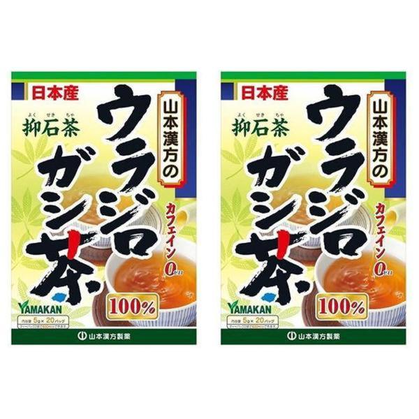 2個セット 山本漢方 ウラジロガシ茶100％ 抑石茶 5g×20包入 ティーバッグ ノンカフェイン