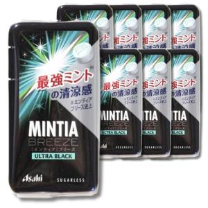 8個セット アサヒグループ食品 ミンティアブリーズ ウルトラブラック 30粒｜ベストワン