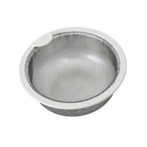 Belca  SP-202T ステンレス/ホワイト 排水口 ゴミ受け流し用ステンレス浅型ゴミカゴ 135タイプ 直径13.5×高さ5.8cm