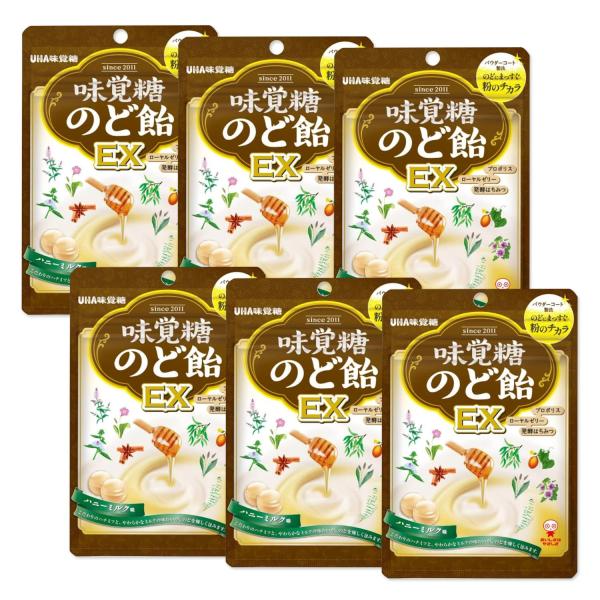 6個セット UHA味覚糖 のど飴 EX 90g