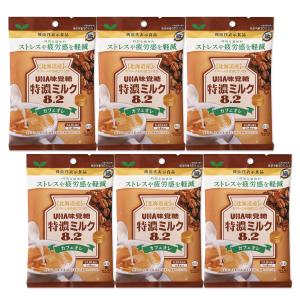 UHA味覚糖 6個セット 特濃ミルク8.2 カフェオレ 93g : LARGO Yahoo!店