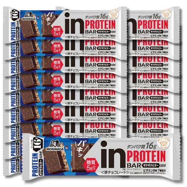 18個セット 森永製菓 inバープロテイン ザクザクビター