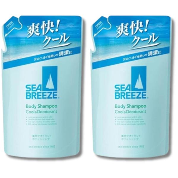 2個セット ファイントゥデイ SEABREEZE(シーブリーズ) 薬用デオドラントボディシャンプー ...