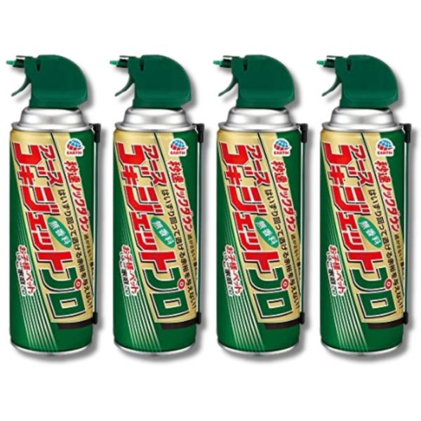 4個セット アース ゴキジェット プロ ゴキブリスプレー 450ml ゴキブリ駆除 対策 害虫対策 ...