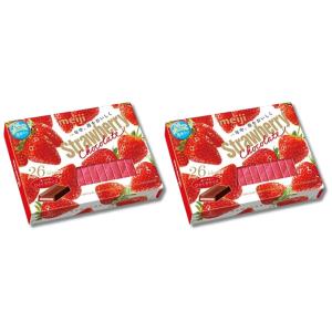 明治（meiji） ストロベリーチョコレートBOX 26枚×6入 : スナック菓子