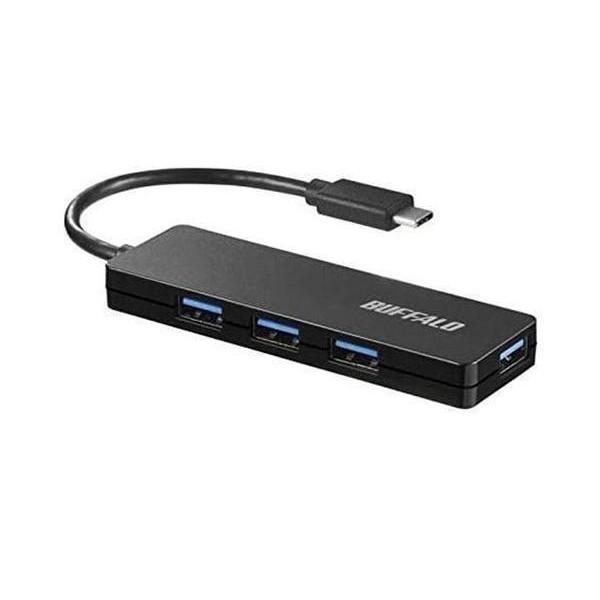 2個セット バッファロー BSH4U120C1BK ブラック USB3.1 Gen1対応 USBハブ...