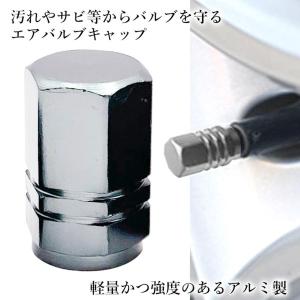 タイヤ エアバルブキャップ 4個セット エアー...の詳細画像2