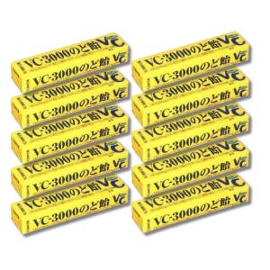 NOBEL ノーベル製菓 VC-3000のど飴 レモン味 スティック 10粒×10個入