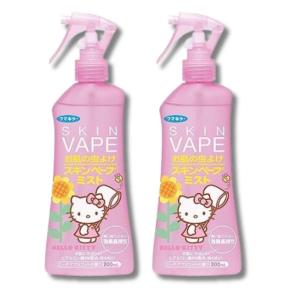 2個セット フマキラー スキンベープ 虫除けスプレー ミストタイプ 200ml ハローキティ ピーチアプリコットの香り