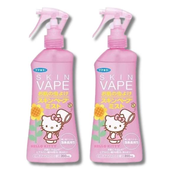 2個セット フマキラー スキンベープ 虫除けスプレー ミストタイプ 200ml ハローキティ ピーチ...